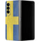 Sweden Flag Distressed Galaxy Z Fold4 5G Skin